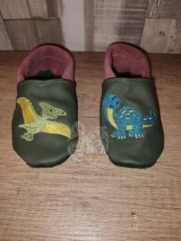 Lederpuschen Dino 32