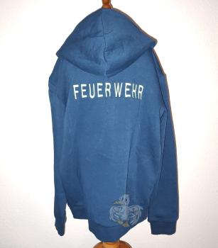 Sweatjacke Feuerwehrschrift Größe 140