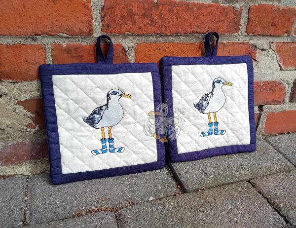 Topflappen Möwe